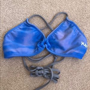 blue/faded kauai bikini top